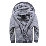 Mens Hoodies Fleece Hooded Sweatershirt Winter Warm Thick Coat Jackets