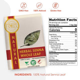 Pride Of India - Natural Senna Herbal Tea Leaf Whole, 3.53 oz (100gm)