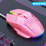 3200DPI Ergonomic Wired Gaming Mouse USB Computer Mouse Gaming RGB Mause Gamer Mouse 6 Button LED Silent Mice for PC Laptop