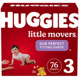 Huggies Little Movers Baby Diapers Size 3;  Count 76