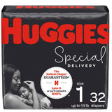 Huggies Special Delivery Hypoallergenic Baby Diapers Size 1;  32 Count