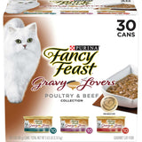 Fancy Feast Gravy Wet Cat Food Variety Pack, 3 oz Cans (30 Pack)