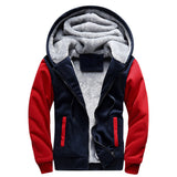 Mens Hoodies Fleece Hooded Sweatershirt Winter Warm Thick Coat Jackets