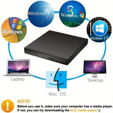 External CD DVD Drive; USB 2.0 Slim Protable External CD-RW Drive DVD-RW Burner Writer Player For Laptop Notebook PC Desktop Computer