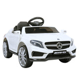 6V Mercedes Benz AMG Electric Vehicle, Kid Ride on Car with Parental Remote Control, MP3 Player Headlights Opening Doors, for Children 3-8, White