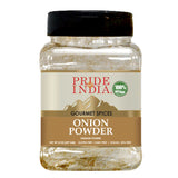 Pride of India – Onion Fine Ground – Gourmet Spice for Cooking – Pantry Essential – Adds Flavor to Sauces/Dips/Rubs/Marinades – Easy to Use – 3.1 oz. Small Dual Sifter Jar