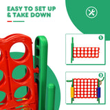 2.5 Feet 4-to-Score Giant Game Set