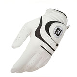 Men's White Golf Gloves; PU Wear-resistant Breathable Gloves For Left & Right Hands; Sports Clothing & Equipment