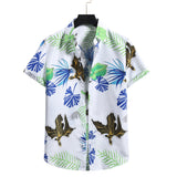 Mens Hawaiian Shirt Casual Short Sleeve Button Down Shirts Aloha Shirt