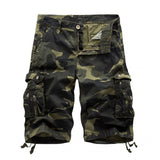 Mens Relaxed Camouflage Camo Cargo Shorts