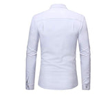 Mens Hipster Casual Slim Fit Long Sleeve Button Down Dress Shirts