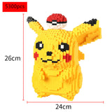 Pokémon Anime Cartoon Model Decoration Mini Diamond Particle Building Blocks Pikachu Building Blocks Assembled Educational Toys