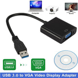 USB 3.0 TO VGA Conversor Vídeo Display Cable USB 3.0 TO VGA Hd 1080P