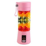 Portable Juicer Blender USB Rechargeable Juicer Cup Fruit Baby Food Mixing Machine with 6 Blades Powerful Motor