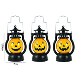 LED Haloween Pumpkin Ghost Lanter Candle Light Halloween Party Decoration for Home Holiday Bar Horror Props Oil Lamp Kids Toy