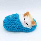 Kawaii Simulation Sleeping Kittens Kawaii Plush Cat Doll Toy For Kids Birthday Gift