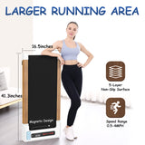 Walking Pad Treadmill Under Desk,Portable Mini Treadmill 265 lbs Capacity with Remote Control,Installation-Free Jogging Machine for Home/Office,Bluetooth and LED Display.