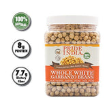 Whole White Garbanzo Beans 9mm 52.8 oz