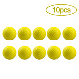 10Pcs Golf Balls PU Foam Elastic Indoor Outdoor Golf Practice Driving Range Children Putting Golf Supplies