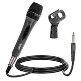 5 CORE Karaoke Microphone Dynamic Vocal Handheld Mic Pair Cardioid Unidirectional Microfono w On and Off Switch Includes XLR Audio Cable Mic Holder - PM 286 2 PCS