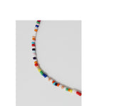 Freshwater Pearl Necklace Women's Hundred Candy Color Bohemian Beaded Asymmetric Niche Design Collarbone Chain