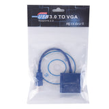 USB 3.0 TO VGA Conversor Vídeo Display Cable USB 3.0 TO VGA Hd 1080P