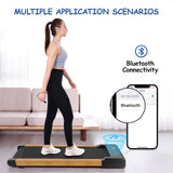 Walking Pad Treadmill Under Desk,Portable Mini Treadmill 265 lbs Capacity with Remote Control,Installation-Free Jogging Machine for Home/Office,Bluetooth and LED Display.