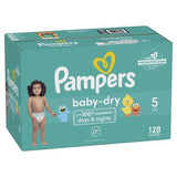 Pampers Baby-Dry Diapers Size 5, 128 Count