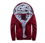 Mens Hoodies Fleece Hooded Sweatershirt Winter Warm Thick Coat Jackets