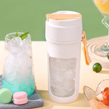 Portable Wireless Blender With The Straw; USB Travel Juice Cup Baby Food Mixing Juicer Machince With Updated 8 Blades 3000mAh Rechargeable Battery