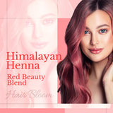 Hair Bloom Natural Red Hair Color- Henna w/ Mixed Himalayan Herbs Hair Color Powder- 12 Individual Sachets (10 gm each)- Reusable Brush & Tray Included by Pride of India