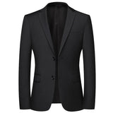 Mens Slim Fit Two Button Blazer Notched Lapel Suit Jackrt