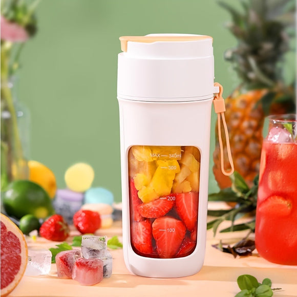 Portable Wireless Blender With The Straw; USB Travel Juice Cup Baby Food Mixing Juicer Machince With Updated 8 Blades With Powerful Motor 3000mAh Rechargeable Battery