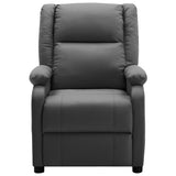 Massage Chair Anthracite Faux Leather