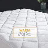 2-in-1 Cool/Warm Reversible Waterproof and Stain Release Mattress Pad