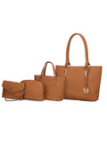 Edelyn embossed M Signature Four PCS Tote Set