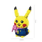 Pokémon Anime Cartoon Model Decoration Mini Diamond Particle Building Blocks Pikachu Building Blocks Assembled Educational Toys