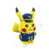 Pokémon Anime Cartoon Model Decoration Mini Diamond Particle Building Blocks Pikachu Building Blocks Assembled Educational Toys