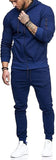 Mens 2 Piece Tracksuit Zipper Hoodie Pants Athletic Tracksuits Casual Hooded Outdoor Sport Suits