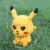 Pokémon Anime Cartoon Model Decoration Mini Diamond Particle Building Blocks Pikachu Building Blocks Assembled Educational Toys