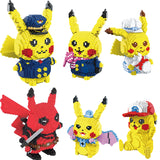 Pokémon Anime Cartoon Model Decoration Mini Diamond Particle Building Blocks Pikachu Building Blocks Assembled Educational Toys