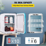 Portable Cooler Compact Mini Refrigerator For Bedroom Office Car Boat Dorm Skincare