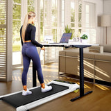 Under Desk Treadmill for Home Portable Walking Pad Treadmill Foldable with 265LBS Capacity Walking Jogging Running Machine for Office Small Space with LED Display Installation