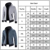 Mens Hooded Knitted Outwears Casual Zipper Cardigan Coat