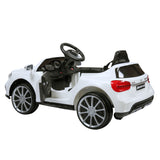 6V Mercedes Benz AMG Electric Vehicle, Kid Ride on Car with Parental Remote Control, MP3 Player Headlights Opening Doors, for Children 3-8, White