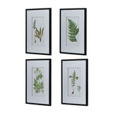 Set of 4 Botanical Black And White Fern Wall Art , Wall Decor for Living Room Dining Room Entryway, 20" x 28"