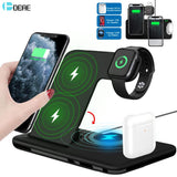 Wireless Charger Stand For iPhone 11 12 X 8 Apple Watch 4