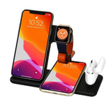 Wireless Charger Stand For iPhone 11 12 X 8 Apple Watch 4