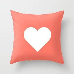 Peach Heart Pillow